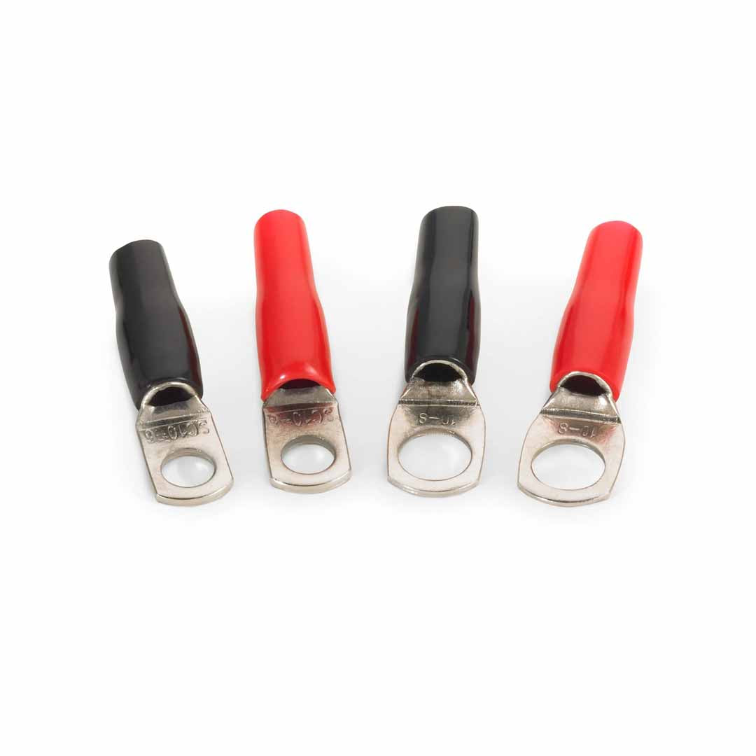 JL Audio XD-RT8-4PAK, Four 8 AWG Ring Terminals