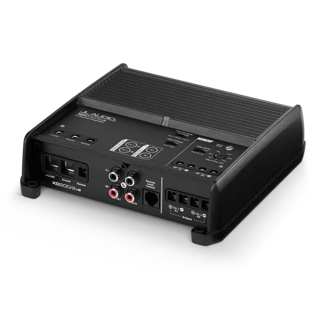 JL Audio XD200/2v2, XD Series Class D Full-Range Amplifier, 100W x 2