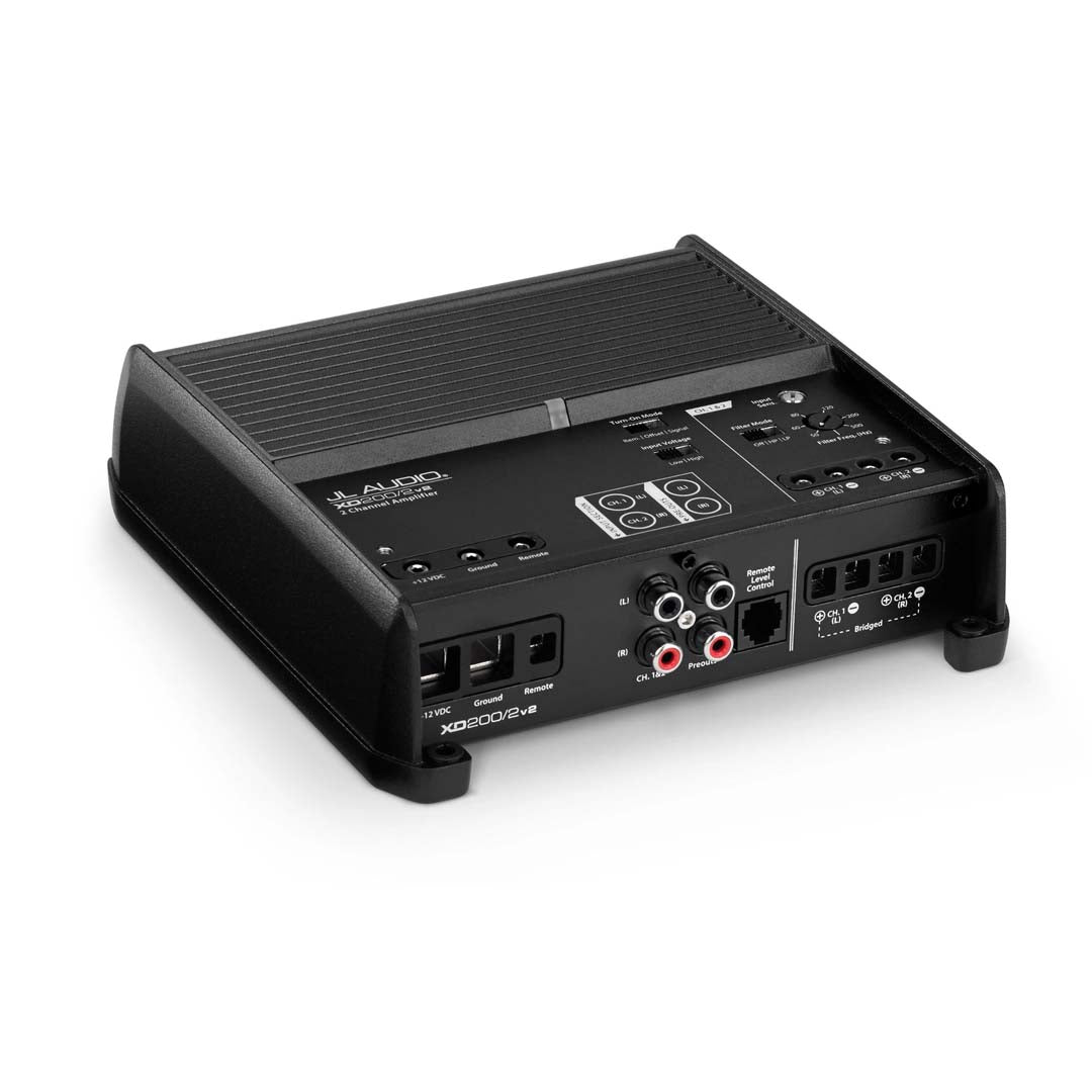 JL Audio XD200/2v2, XD Series Class D Full-Range Amplifier, 100W x 2